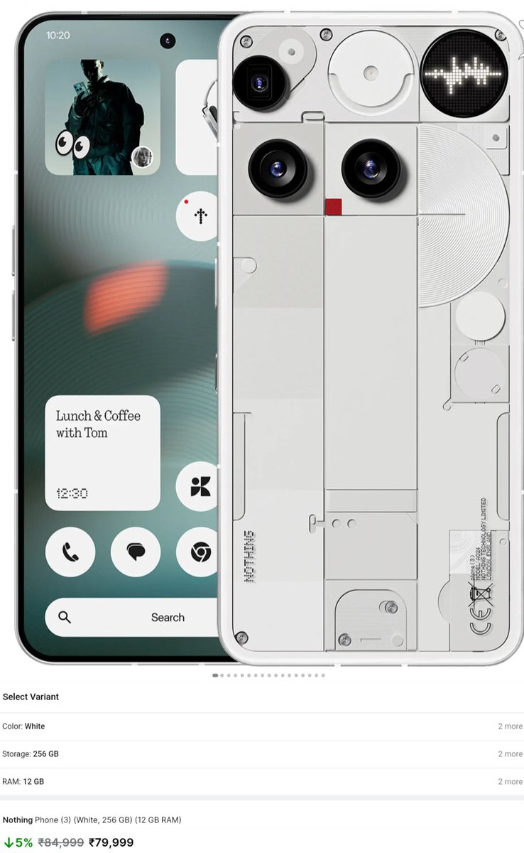 Saw the India pricing of the nothing  phone(3), there is nothing more to talk about it... 