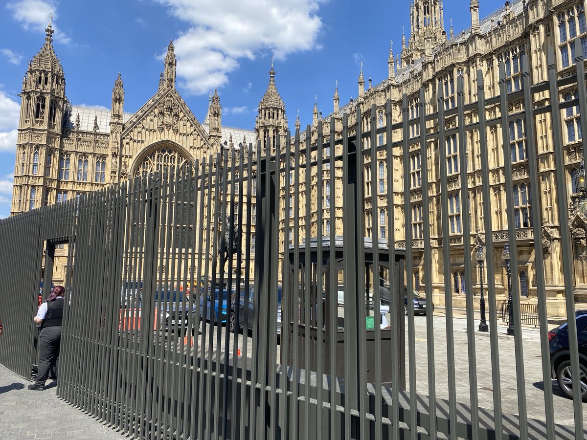 The new 10ft fence around the House of Lords is absolutely hideous. 