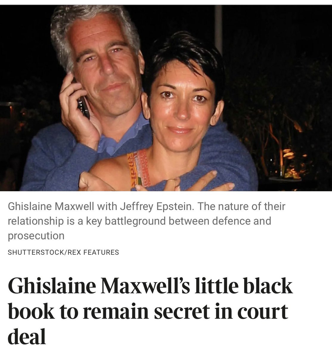 What about her little black book?

The 97-page book, contains the names and contact details of almost 2,000 people including world leaders, celebrities and businessmen.

No one believes there is not a client list. 