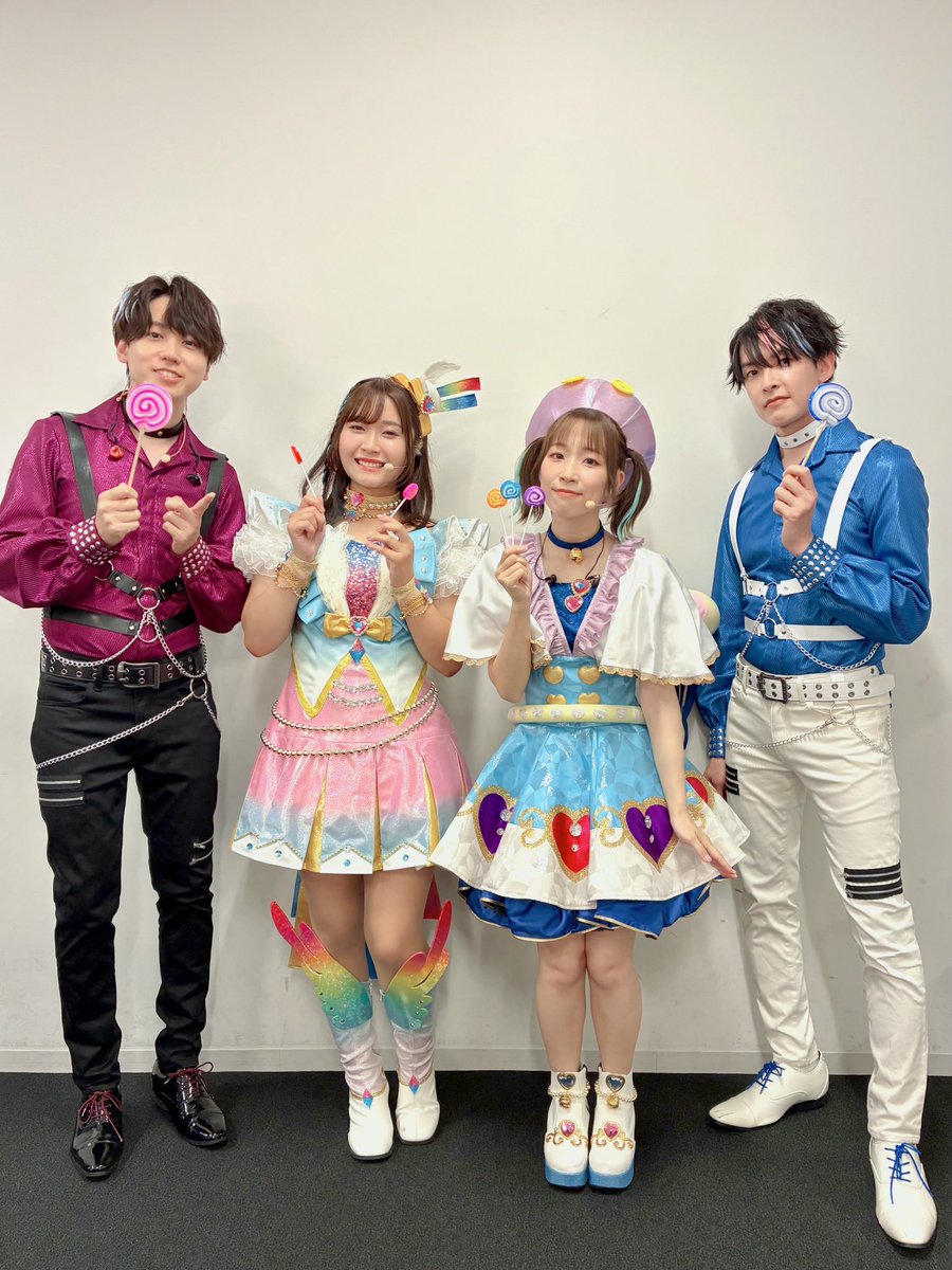 飴作り界隈🍭

撮るタイミングで別の姿だったから呼べなかったあうるちゃんもまたいつか！

職人さんの飴細工が手に入らなかった為激安ジャングルで購入した飴です

#プリプリライブ 
