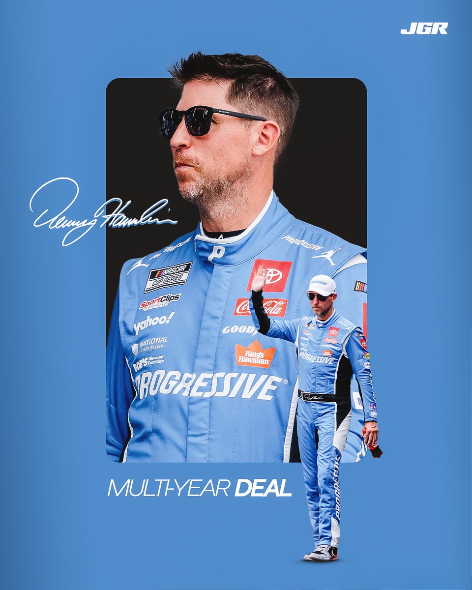 Denny is here to stay! 

We’re excited to announce a multi-year extension for DH to continue driving the No. 11 Toyota!

@dennyhamlin 
