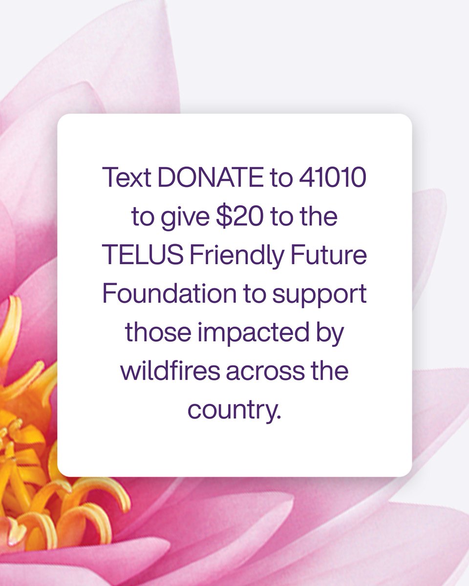 Thousands of families across Canada have been forced to evacuate their homes due to fast-spreading wildfires. Want to help? Text DONATE to 41010 to give $20 to support those impacted. All funds raised will go directly to local charities providing on the ground support and relief 