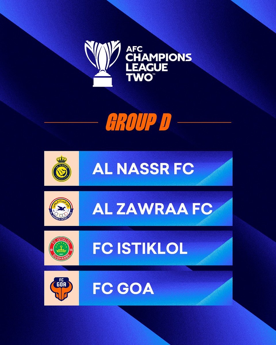 You manifested it, you got it! 😉🔮

We’ve been drawn into Group D of the AFC Champions League 2. Stay tuned for fixture details 🔜 
