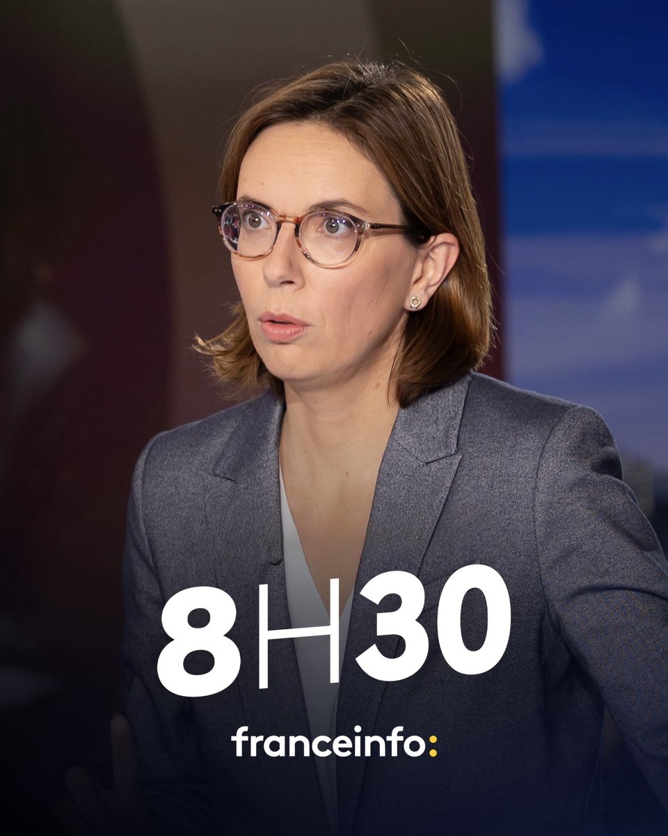 Je serai demain, 3 février, l’invitée du 8h30 de @franceinfo 🎙️ 