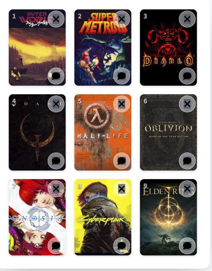 パッと思い付くのはこんな感じで、もちろん宇宙は心の中に_(:3 」∠)_

#My9Games #私を構成する9つのゲーム 