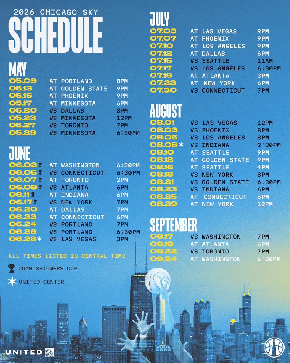 updated your summertime chi plans 😎

catch our season on @wciu 

@united | #skytown 
