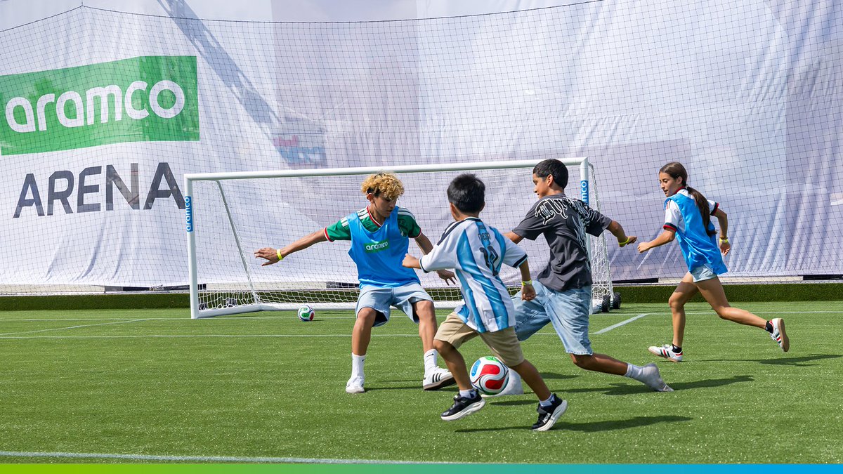 Vibrant moments fill the air at the Aramco Arena at the FIFA Fan Festival™️ Houston, where supporters from around the world come together in celebration of a love of football 