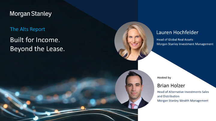 What are investors looking for in today’s commercial real estate market?

Watch the latest episode of The Alts Report featuring, Brian Holzer and Lauren Hochfelder, Head of Global Real Assets at Morgan Stanley Investment Management, as they explore triple net lease investing, 