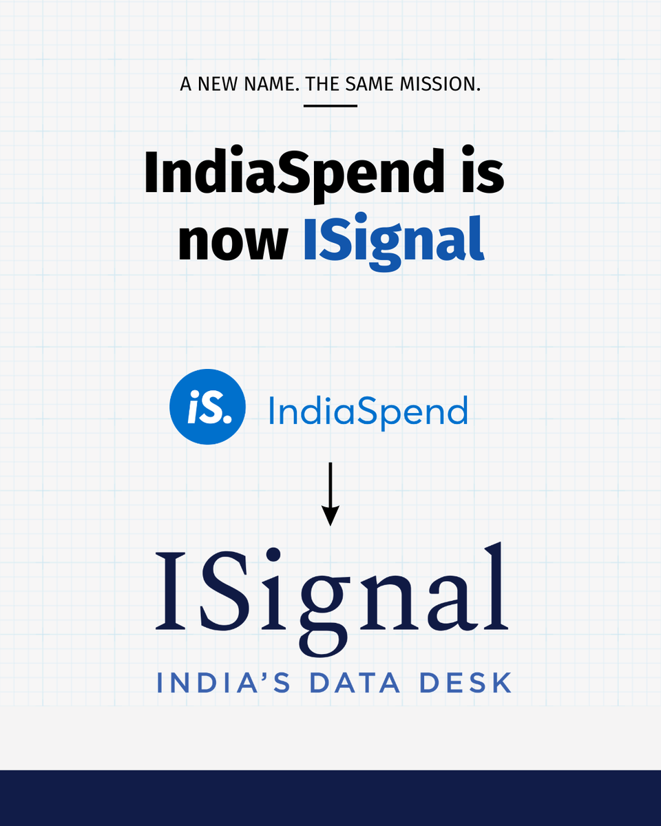 Today, IndiaSpend becomes ISignal.

For 15 years, we have used data to tell stories about India.

We are now ISignal, because when you strip away the noise, all that survives is a precise, purposeful signal: The facts that dispel the rumour, and the data that inform the 