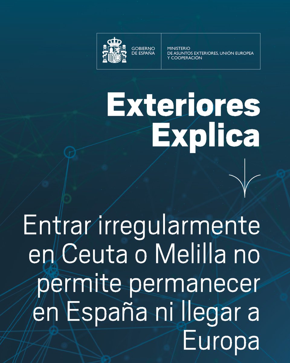 Entrar irregularmente en España a través de Ceuta o Melilla no da derecho a permanecer en el país, ni a viajar a la Península, ni a circular por Europa. Y supone un riesgo grave para la vida. Ninguna sentencia ha cambiado eso.

🔗 https://t.co/utvTM89TrD 