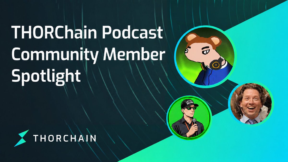 ⚡This Saturday on the THORChain Podcast | Community Member Spotlight.  

@BubbiByte from @depouch joins @KentonC137 and @patriotsounds live at 10AM EDT / 2PM UTC. 

depouch is a premier cross-chain DEX with focus on UX to make the best DeFi trading experience.
  
Jump on stage 