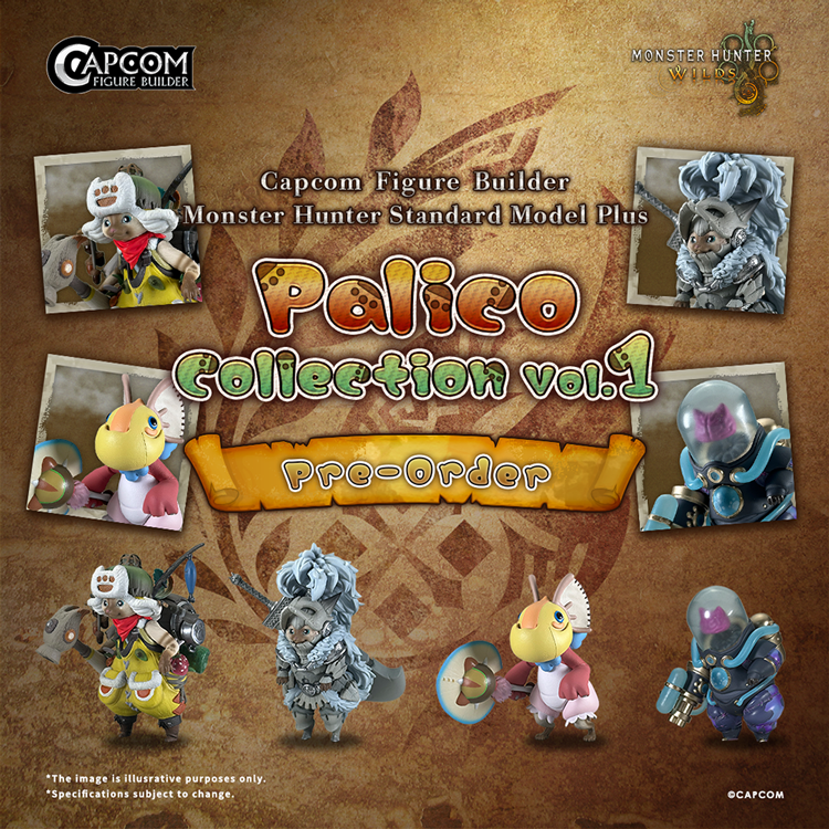 The pawfect partners for your desk are now available to pre-order with the Capcom Figure Builder Monster Hunter Standard Model Plus Palico Collection Vol. 1!

🐱 Felyne Hope
⛓️ Felyne Arkveld
🐥  Felyne Kut-Ku
🧠 Felyne Rompopolo

Hire your Palicoes here: https://t.co/xHJM770lEC 