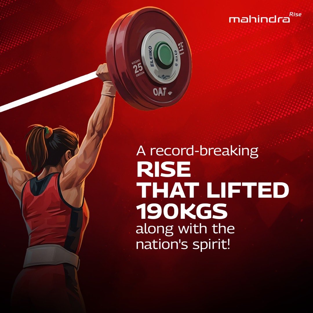 Congratulations to Mirabai Chanu on clinching a historic third consecutive Commonwealth Games gold and opening India's gold account in Glasgow 2026 with a record-breaking 190 kg lift.

A champion who continues to make India proud. 