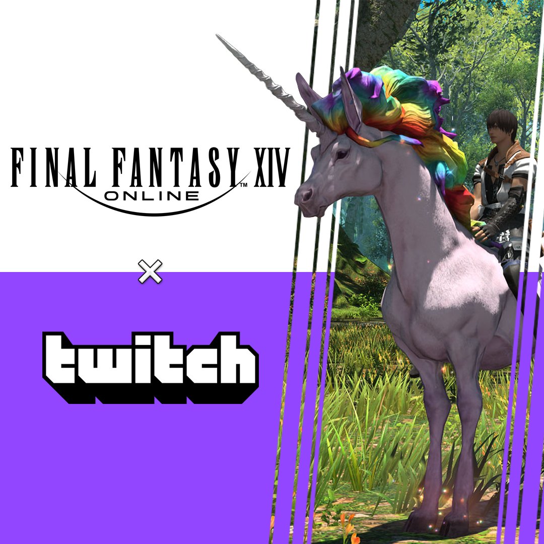 ☁️＊⁺₊⋆＊⁺₊    🦄    ⁺₊＊⋆⁺₊＊☁️
　「アルスヴィズ」が貰える
　Twitchキャンペーン開催🎉
☁️＊⁺₊⋆＊⁺₊    🌈    ⁺₊＊⋆⁺₊＊☁️

虹色のユニコーン「アルスヴィズ」🦄に乗って、エオルゼアの旅をもっと鮮やかに🌈

🗓️ 7月28日（火）18:00 ～
🌐 https://t.co/2q9Kv66NeV #FF14 