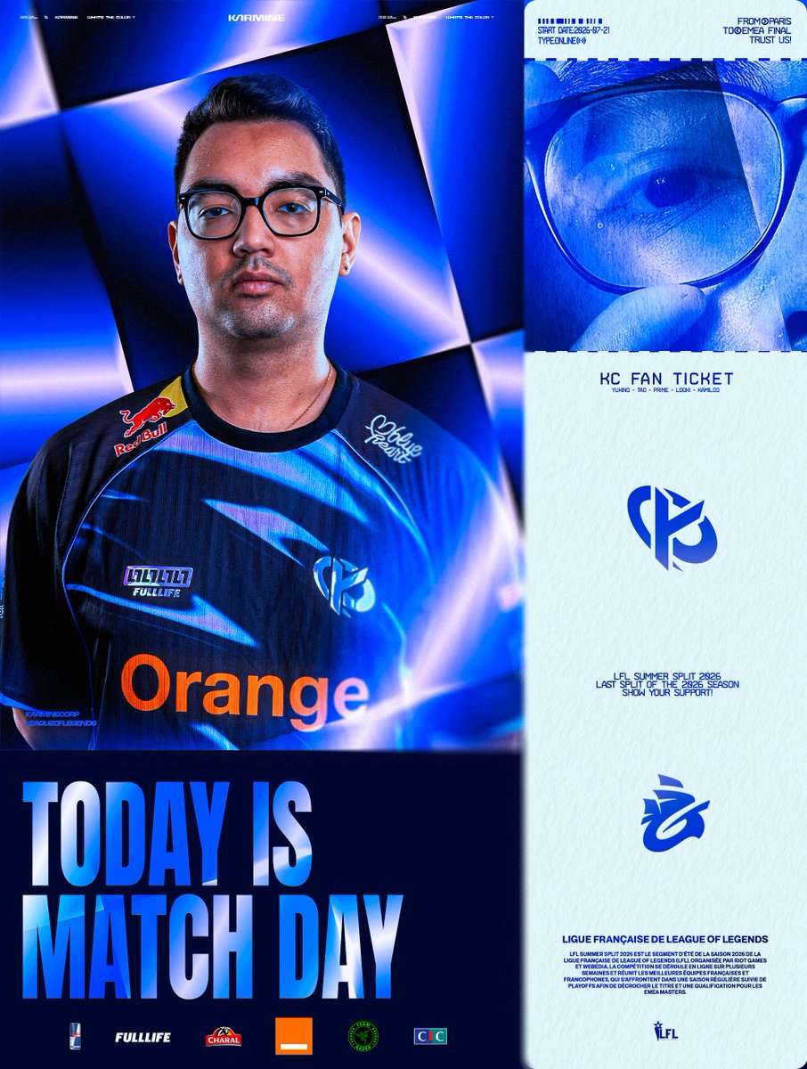 🔴 @LFLOfficiel 2026 Summer - Group Stage Day 4

Deuxième semaine de LFL, on va chercher la 3-0 week cette fois ci ! #KCORP

🆚 @Galions_
🕗 Prévu à 20h
📺 https://t.co/nAzDYJe0Nn 