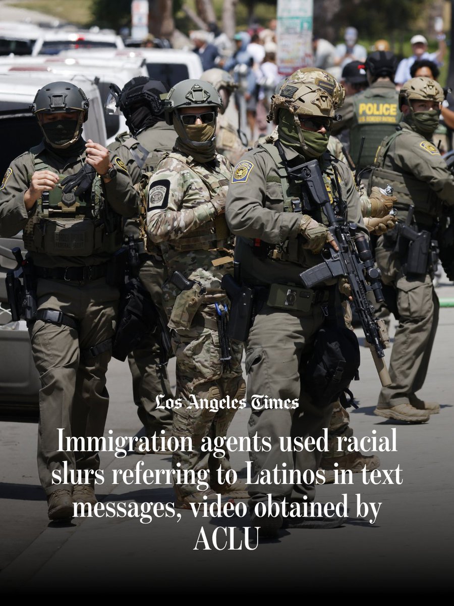 Immigration agents who descended on L.A. last summer referred to Latinos using slurs, according to body camera footage and text messages detailed in a court filing asking a federal judge to bar agents from making stops based on racial profiling. 

After a June raid at a Home 