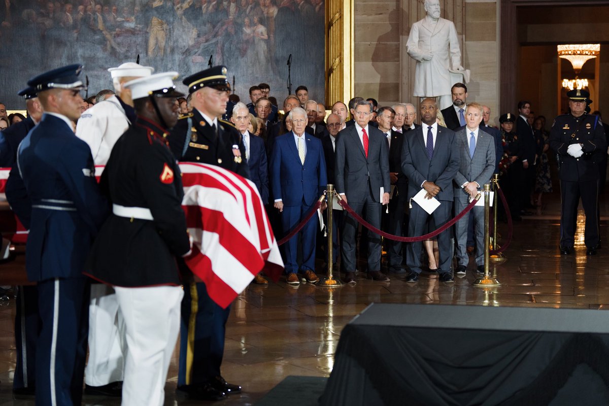 Lindsey Graham lived a life of service to our nation and to others. Today, we began to lay to rest my friend. His legacy will never be forgotten. 