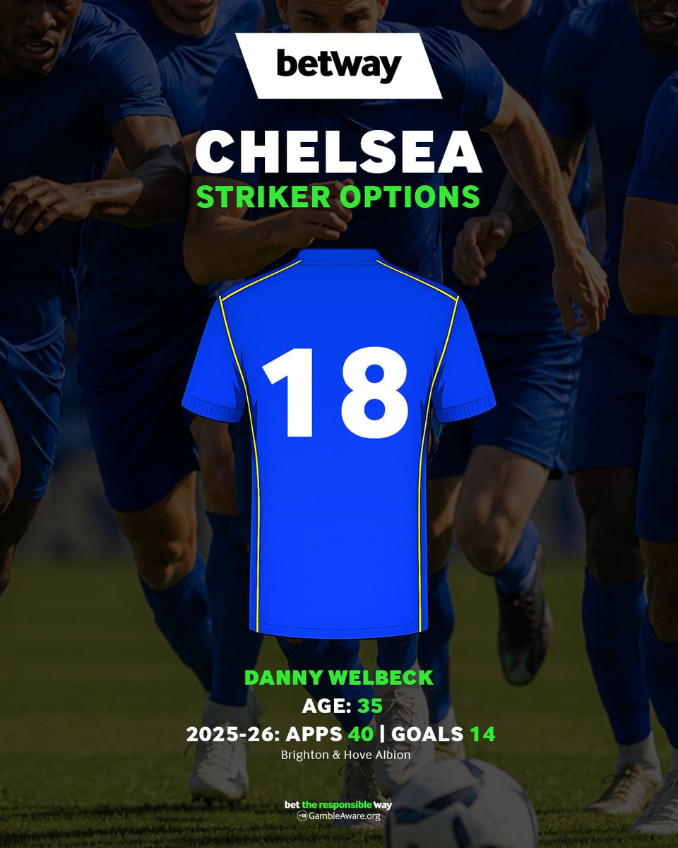 Who leads the line for Chelsea this season? 🤔

18+ | Be Gamble Aware 