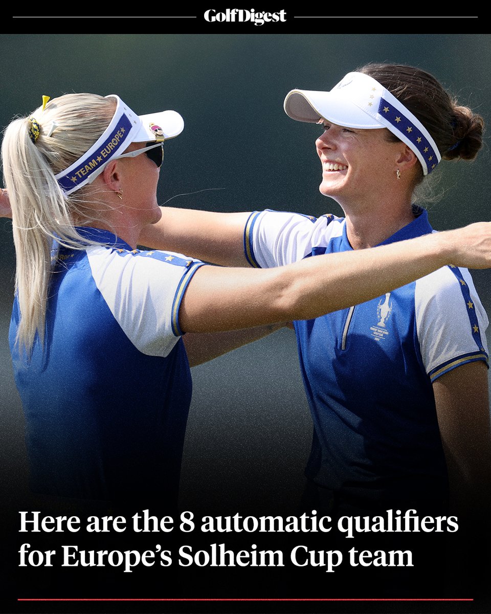 Charley Hull and Esther Henseleit are among the eight golfers who automatically qualified for the European Solheim Cup team.

See more: https://t.co/dG2uaOHWTg 