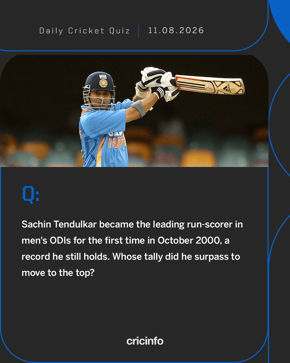 Do you know the answer?

➡️ https://t.co/XfyyzyByKB #DailyCricketQuiz 
