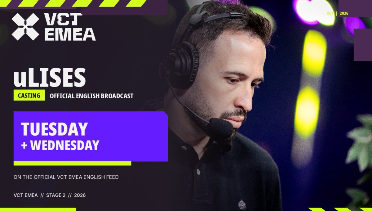Hay primeras veces que se recuerdan para siempre.

Este martes y miércoles voy a cumplir una de las mías:

🎙️ Por primera vez, estaré casteando VCT EMEA en inglés.

Después de tantos años detrás de un micro, toca volver a salir de la zona de confort.

See you on the English 
