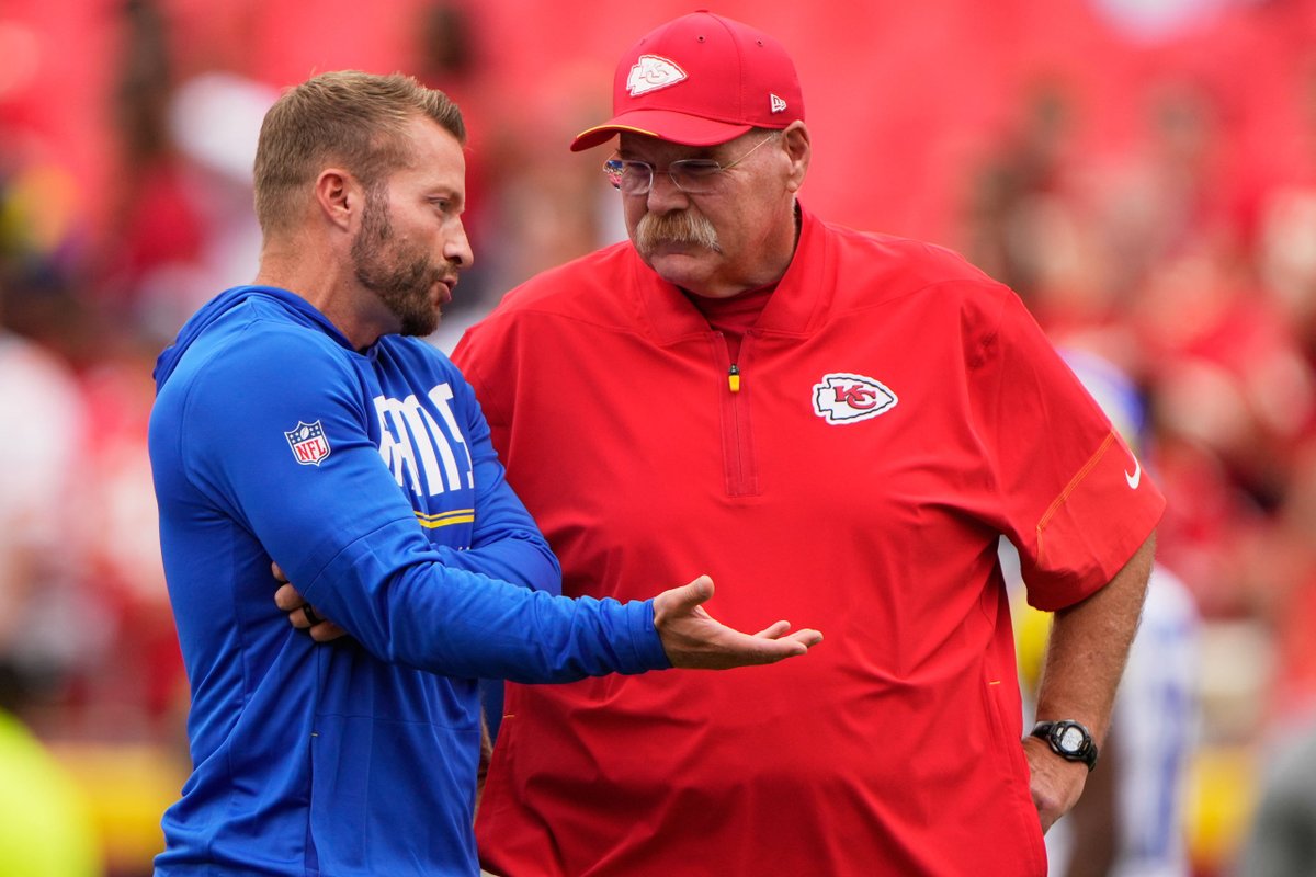 The Kansas City Chiefs kick off the preseason against the Los Angeles Rams at Arrowhead Stadium. 🏈

Follow along for updates.: https://t.co/lNvR9Iot5S 

📸: Charlie Riedel/AP 