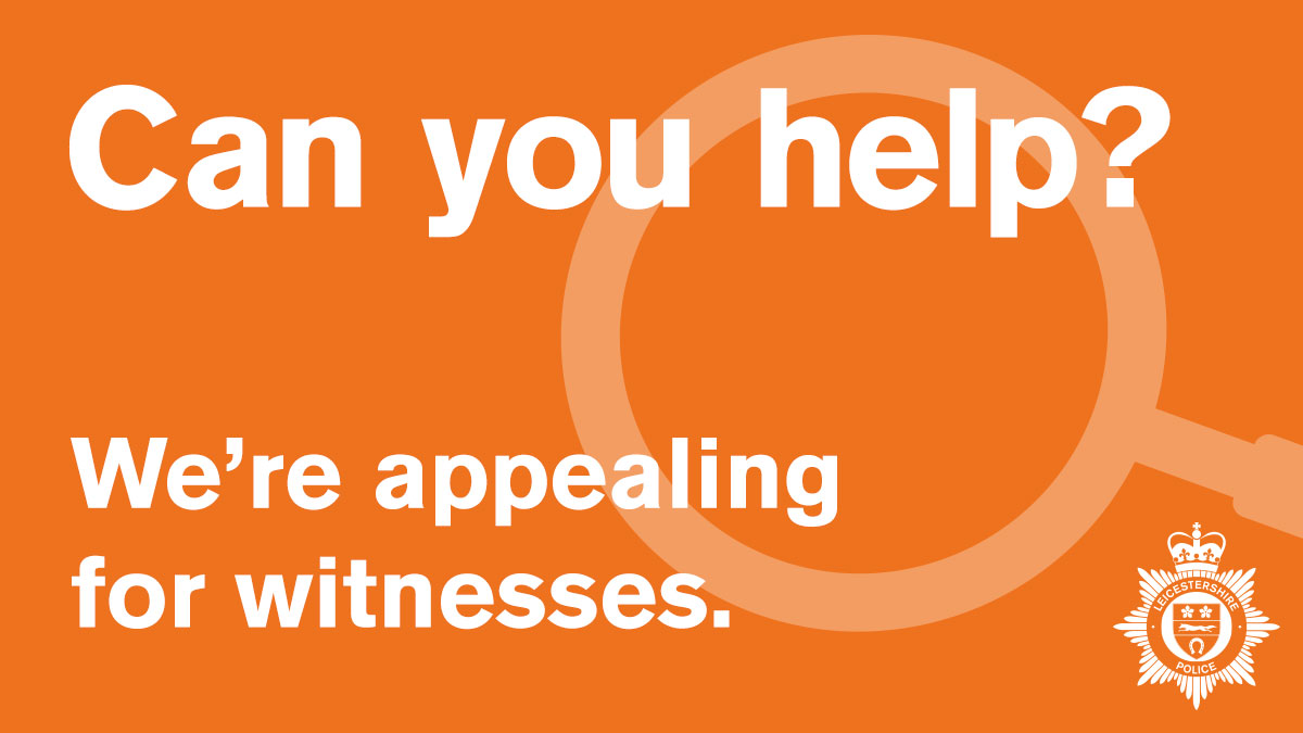 Can you help?

Officers investigating an incident of affray in Braunstone are appealing for anyone with information or footage to come forward after eight people were arrested.

Read more: https://t.co/Ed8H4Jnnbd 
