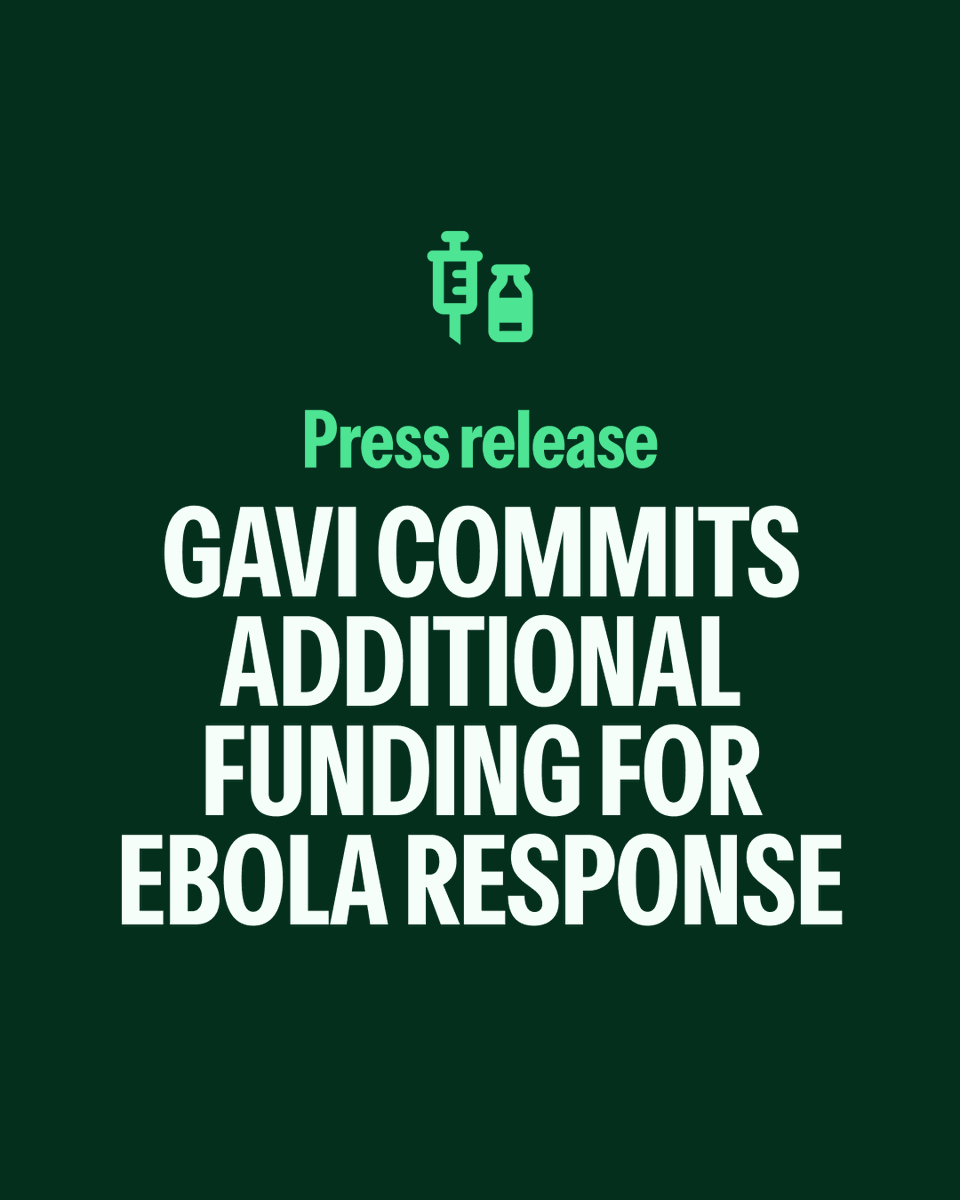 We are providing additional funding to support the Bundibugyo virus disease outbreak response: https://t.co/49XRYh9rKt

New funding of US$7 million will be deployed to provide 70,000 doses of the Ervebo vaccine through the global #Ebola vaccine stockpile. A further US$ 6 million 