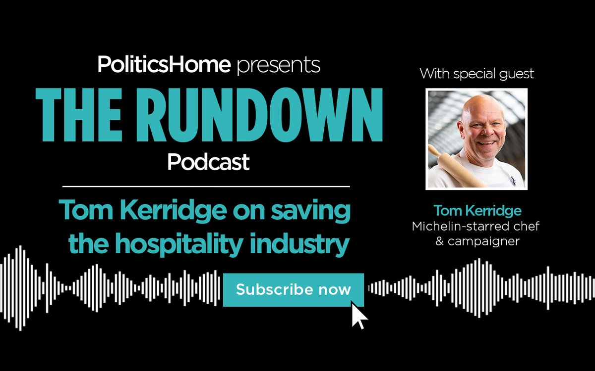 🚨 OUT NOW 🚨 

Michelin-starred chef and hospitality campaigner @ChefTomKerridge speaks to @Alain_Tolhurst about his fight to convince the government to reduce VAT in his sector &amp; why hospitality needs help from Andy Burnham

🎧https://t.co/IApWZGXvxI 