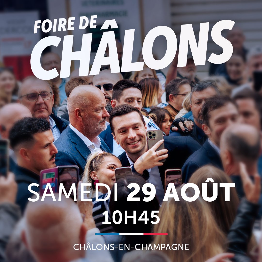 Samedi 29 août, je vous donne rendez-vous comme chaque année à la foire de Châlons ! 
