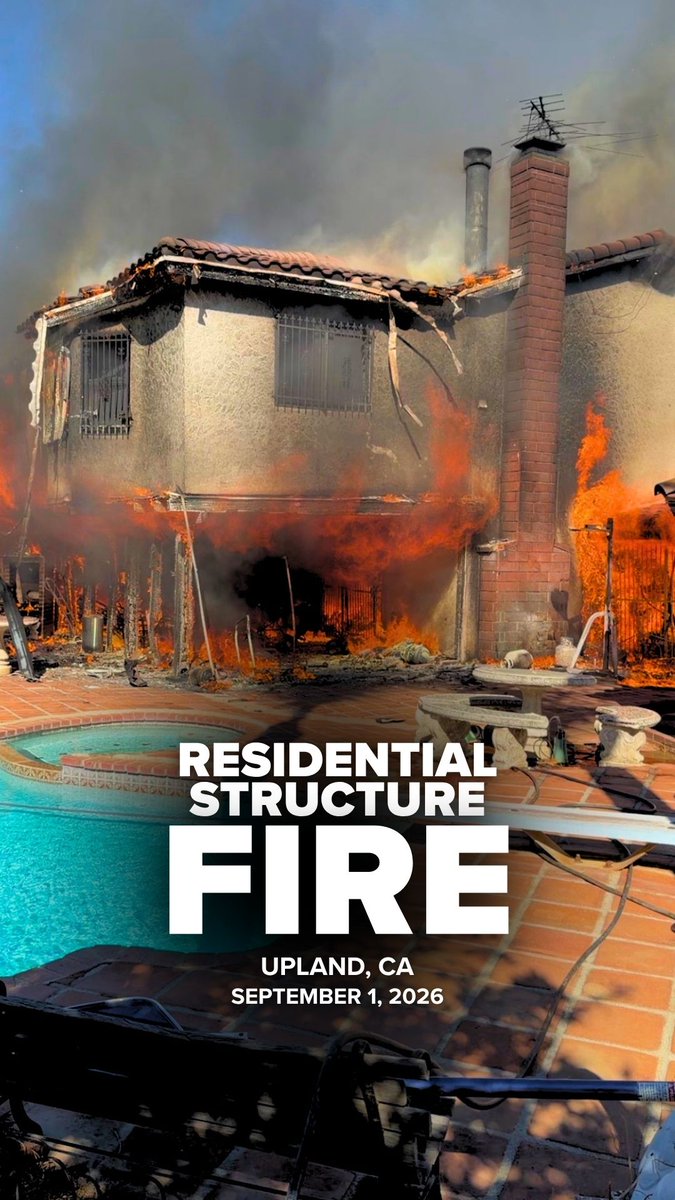 Yesterday afternoon, San Bernardino County Fire responded to a residential structure fire at a large single-family home on the 2000 block of North Tapia Way in the City of Upland.

Upon arrival, firefighters were faced with significant hazards. The residence had security bars 