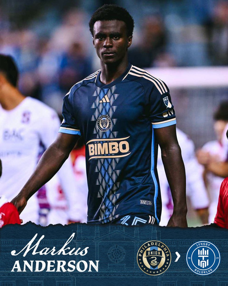 📝 Philadelphia Union has terminated forward Markus Anderson’s loan with Brooklyn FC and loaned him to Danish first-division side Lyngby Boldklub through the 2026 season. 