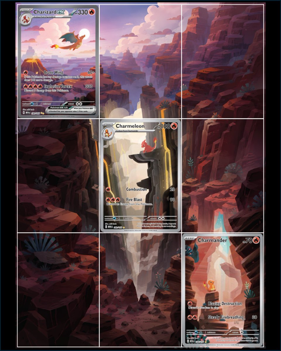Connected Pokémon card artwork binder pages 👀

(via grailthemall/IG) 