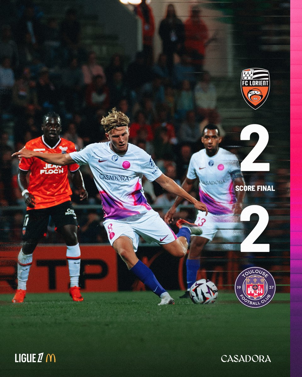 Belle réaction d'orgueil de nos Violets, menés 0-2 à la pause 💪😈

Mais il y aura malgré tout encore de la frustration ce soir.

#FCLTFC 