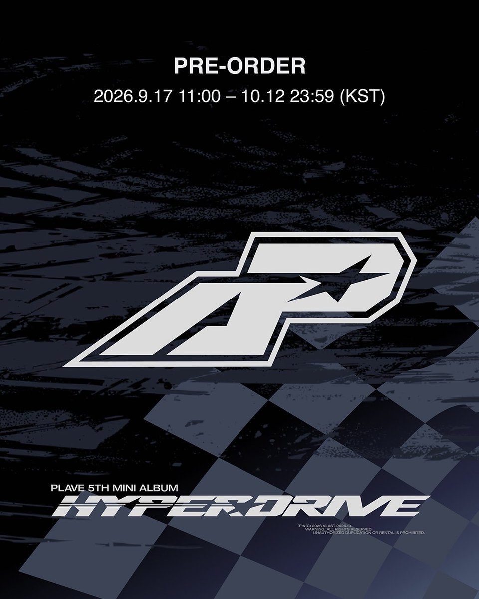PLAVE 5th Mini Album 'HYPERDRIVE'
PRE-ORDER

PLAVE 5th Mini Album 'HYPERDRIVE' 예약 판매가 시작되었습니다.

PLAVE 5th Mini Album 'HYPERDRIVE' (Racer Ver.) 1장 구매 시
라인프렌즈 스퀘어 특전 미공개 포토카드 5종 중 랜덤 1장을 증정합니다. (1:1 증정)

※ 본 상품은 멤버 선택이 