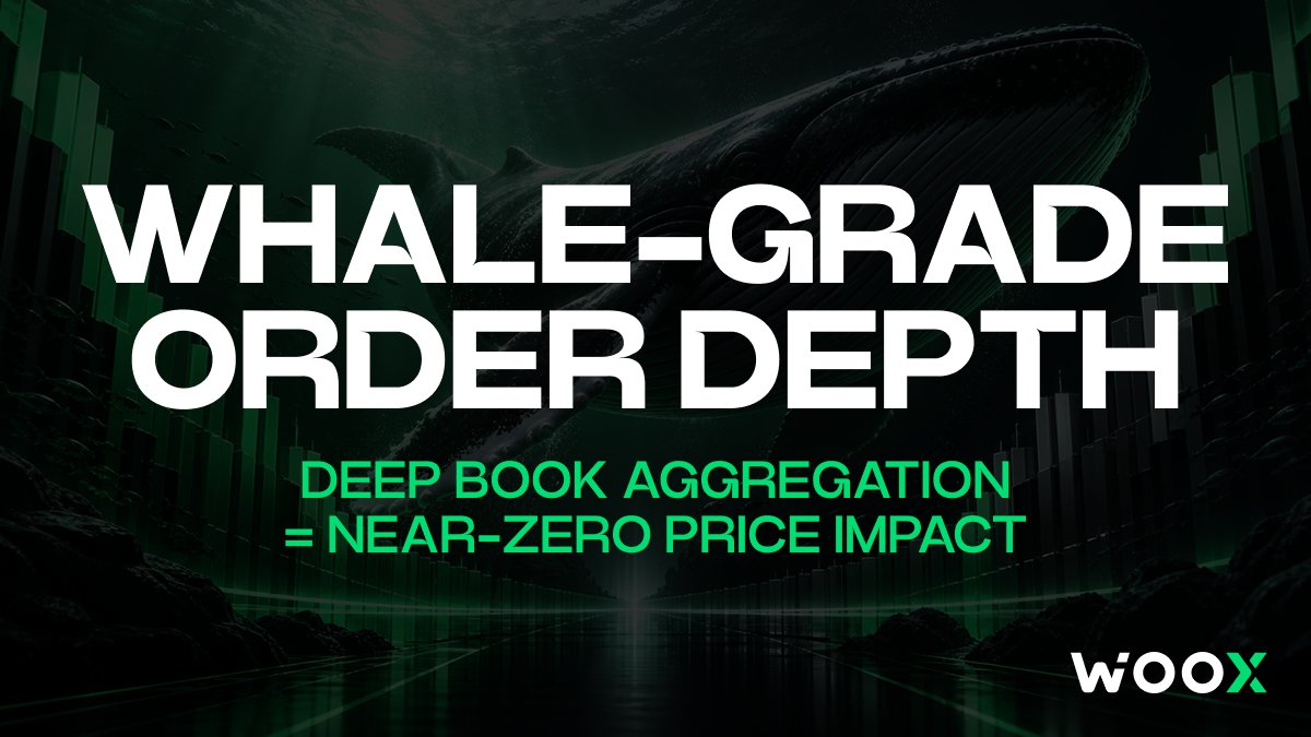 Executing large block orders? WOO X aggregated order books absorb whale-tier volume with minimal market impact 🐋

Trade deep liquidity 👉 https://t.co/bOYmT5THAN 