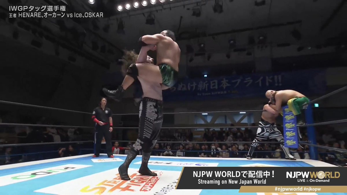 .@pw_oskar "Berlin Fall"
 
Streaming now on #njpwworld 

#njkopw 