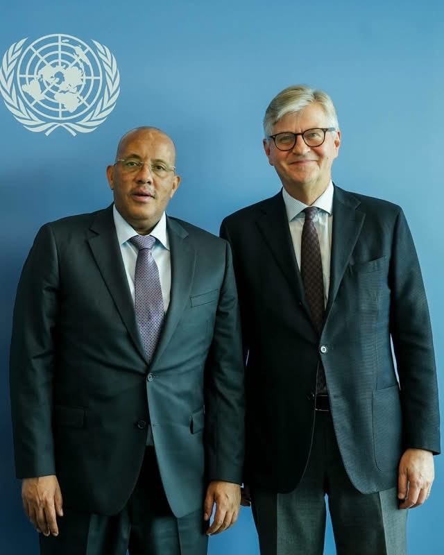 On the margins of UNGA 81, Getachew Reda, Minister Adviser for East African Affairs, met with Jean-Pierre Lacroix, UN Under-Secretary-General for Peace Operations.

In their discussion, the two sides underscored the need to enhance closer coordination and engagement to promote 