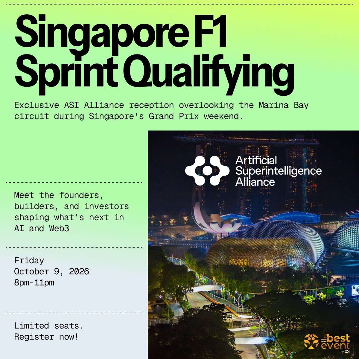 We are hosting a private reception overlooking the Marina Bay circuit during Singapore's Grand Prix weekend, bringing founders, investors, researchers, and ecosystem partners together for F1 Sprint Qualifying.

According to BlackRock, broad AI adoption may represent an 