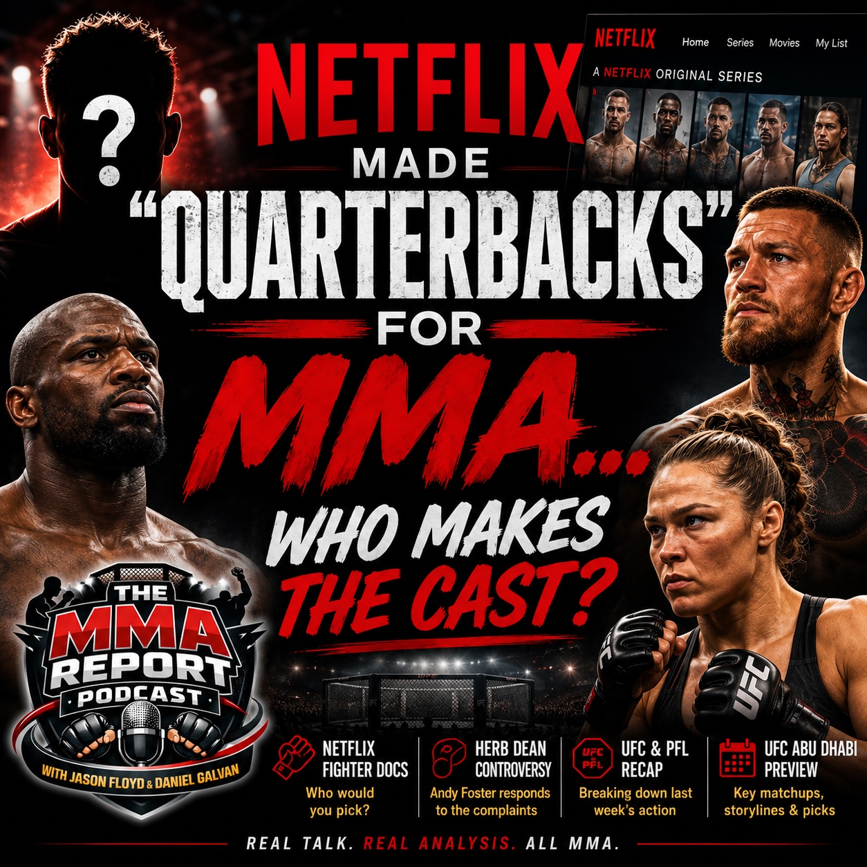 If Netflix Made “Quarterbacks” for MMA… Who Makes the Cast?