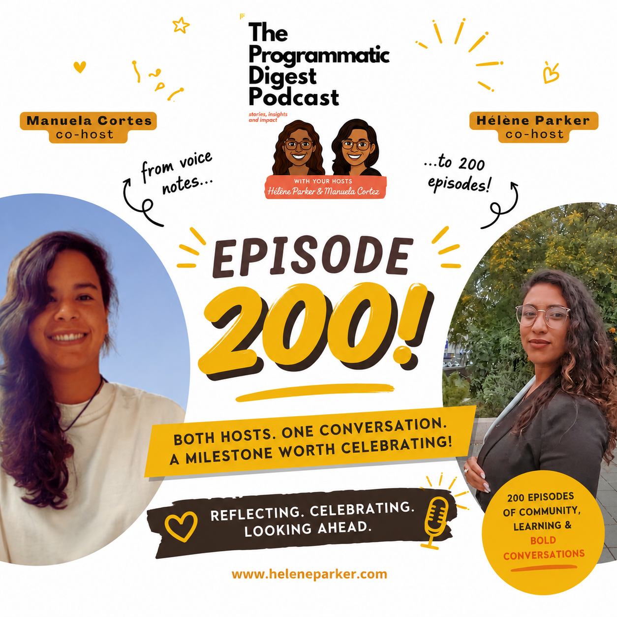 200. Behind 200 Episodes: The Real Work, the Real Joy, and the Real Impact with Manuela Cortes and Hélène Parker