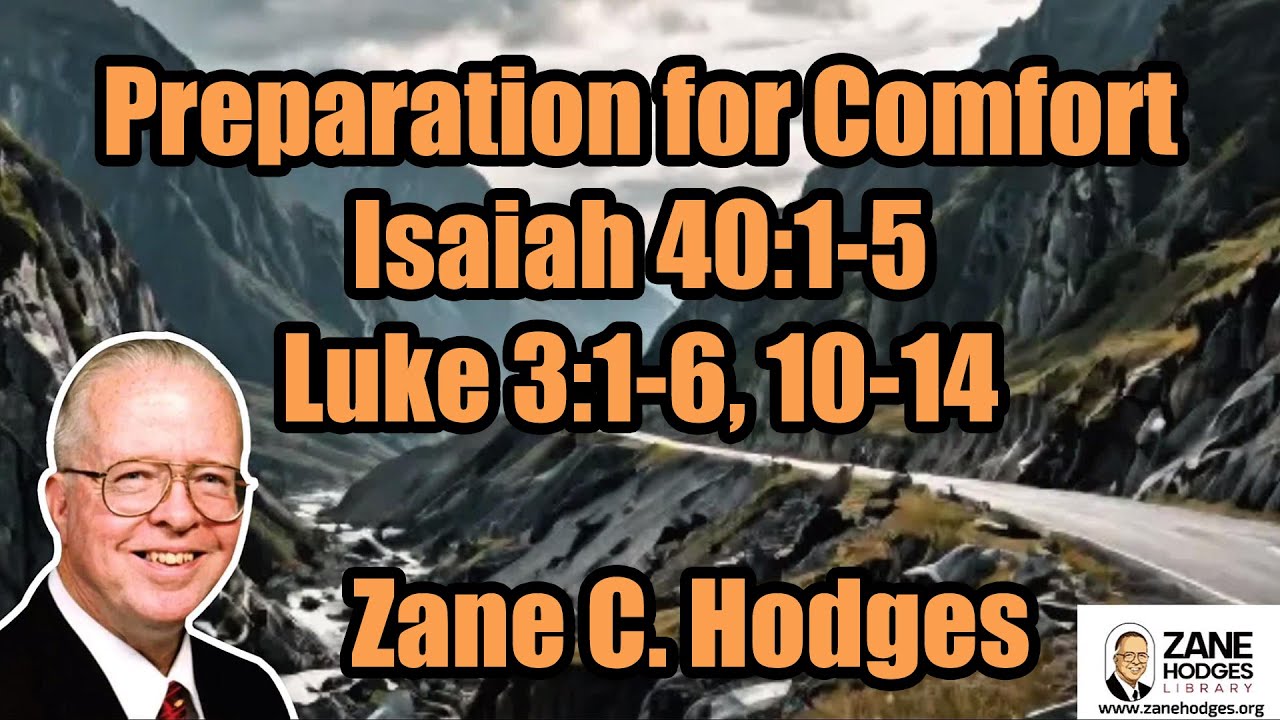 Isaiah 40:1-5 and Luke 3:1-6,10-14 - Preparation for Comfort