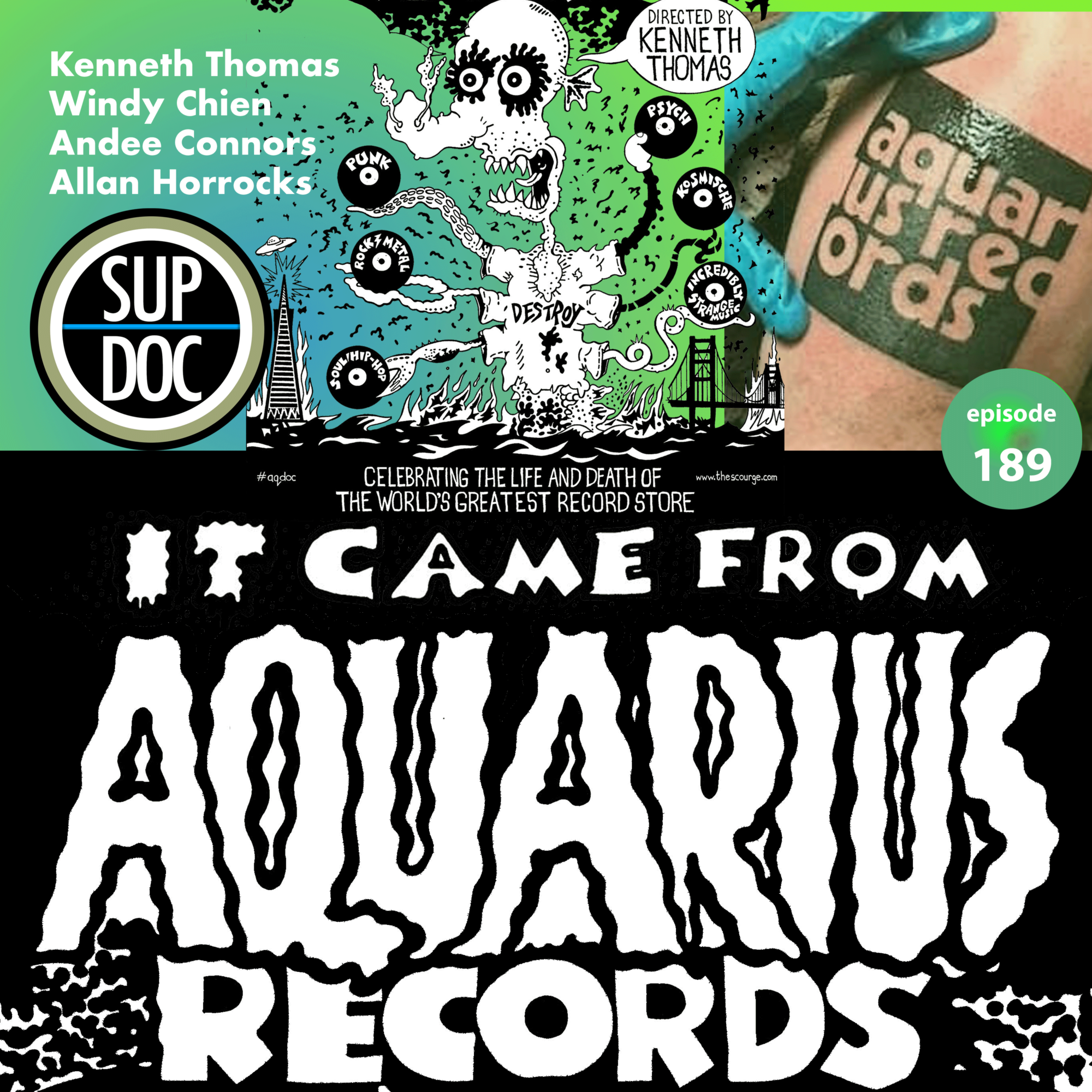 Ep 189 IT CAME FROM AQUARIUS RECORDS w Kenneth Thomas, Windy Chien, Andee Connors, Allan Horrocks