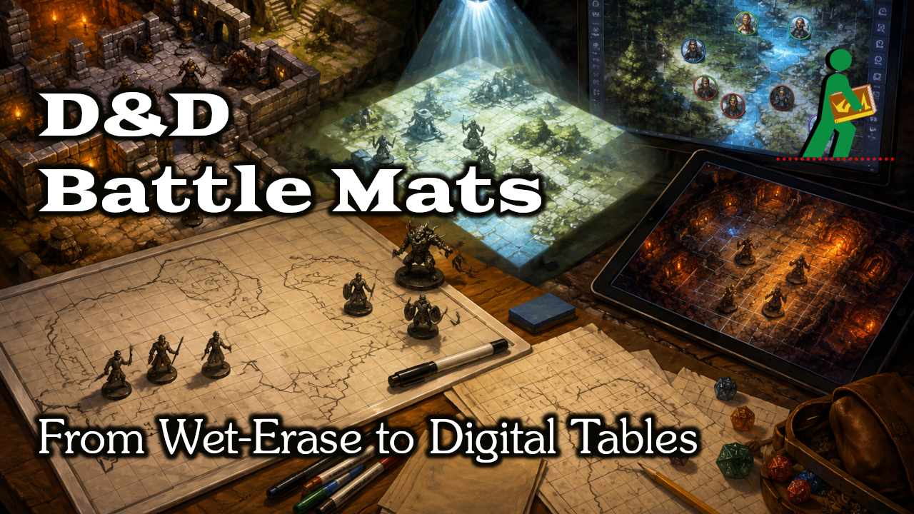 D&D Battle Mats | From Wet-Erase to Digital Tables | Wandering DMs S08 E20